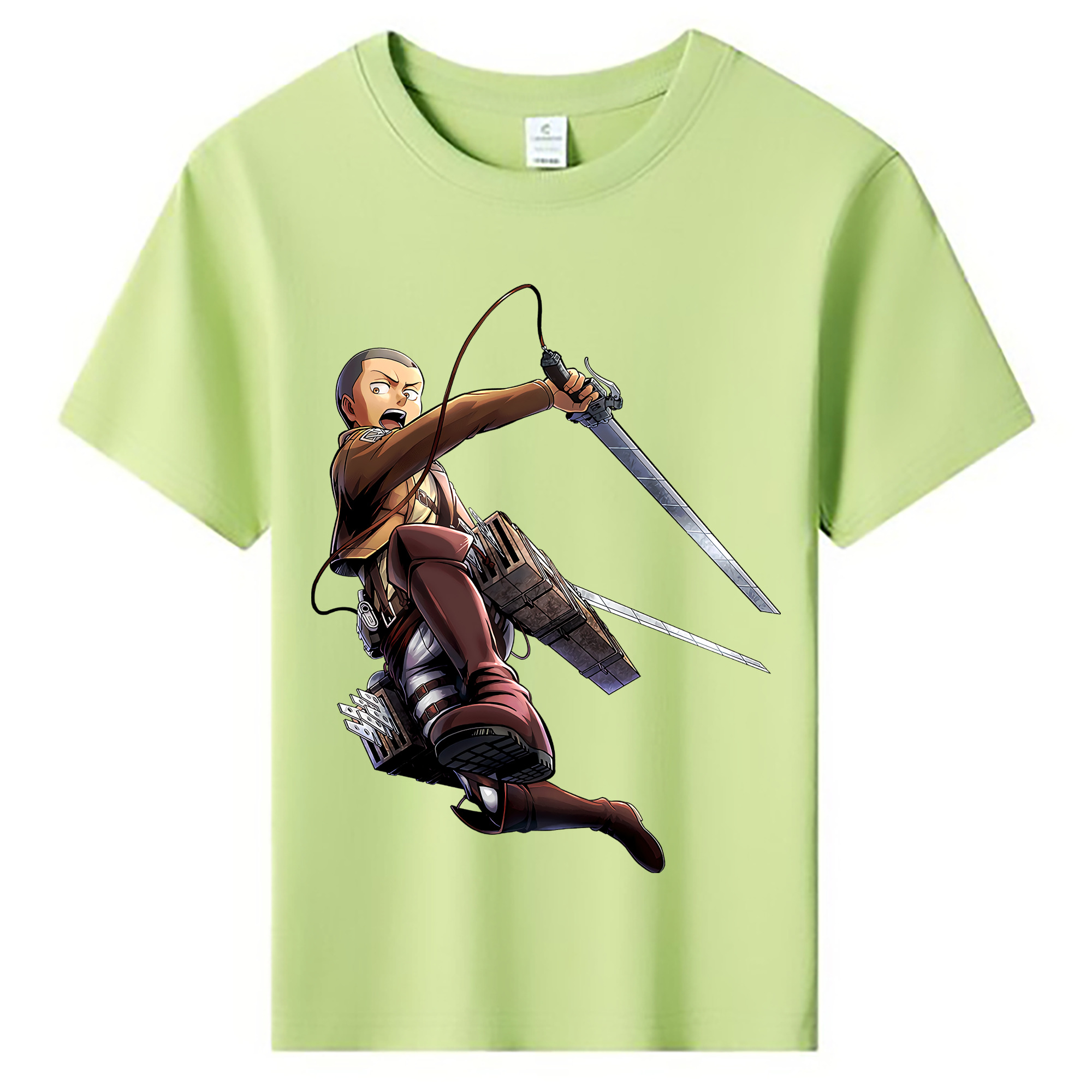 （画像用） 進撃の巨人 コニー·スプリンガー Attack on Titan Connie Springer 綿100％キッズTシャツ（フロントプリント）